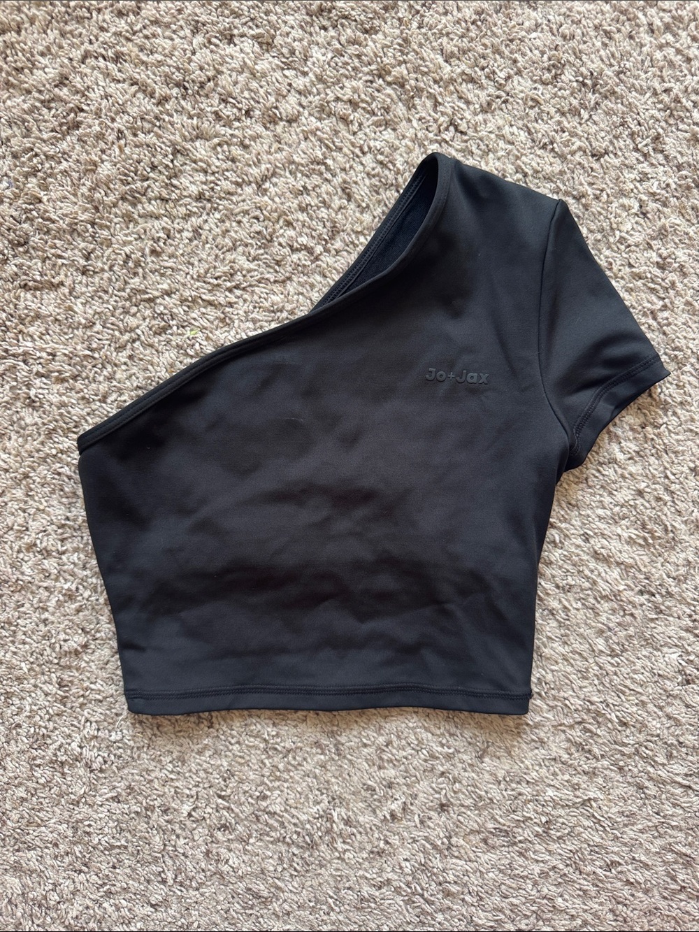 Jo & Jax Black One-Shoulder Dance Top